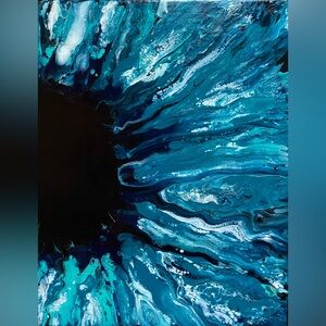 Original sunflower acrylic painting on canvas